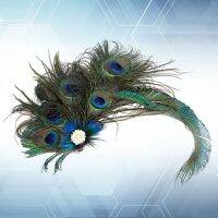 [Hot K] อุปกรณ์เสริม Peacockclip 1920S Headpiece Flappergatsby ผู้หญิง Fascinator Pin หมวก20S คำรามคลิปที่คาดผมงานเลี้ยง