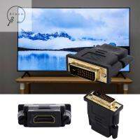 ZIAAN DVI 24 + 1 HD อแดปเตอร์ HDMI ขนาดเล็กสีดำ1080P อะแดปเตอร์สายพ่วง HDTV ชุบทองสายเคเบิลอะแดปเตอร์อะแดปเตอร์ HDMI ที่เข้ากันได้ DVI ไปที่อะแดปเตอร์ HDMI DVI ไปที่ตัวแปลง DVI