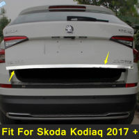 Laus สแตนเลสรถจัดแต่งทรงผมด้านหลัง Trunk Lid Protector Strip สำหรับ Kodiaq 2017-2022อะไหล่ภายนอก