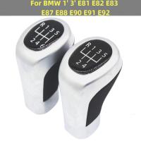 56ความเร็วเกียร์รถเกียร์ Shift Knob สำหรับ BMW 1 3 E81 E82 E83 E87 E88 E91 E92 Lever Stick ปากกา Shifter Head Hand Ball