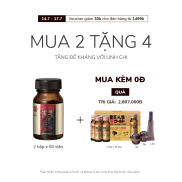 Combo 2 Hộp Viên Uống Linh Chi Menard Reishi Tăng Đề Kháng 1 hộp x 50 viên