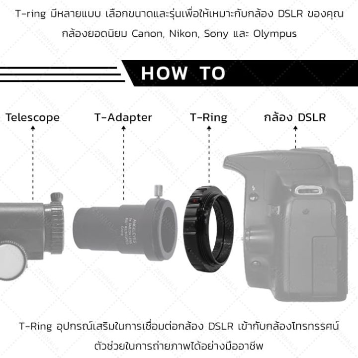 t-ring-สำหรับต่อกล้อง-dslr-แบรนด์-canon-ตัวแปลง-t-ring-อุปกรณ์เสริมกล้องเลนส์-อะแดปเตอร์เลนส์กล้องโทรทรรศน์-อุปกรณ์เสริมกล้องดูดาว