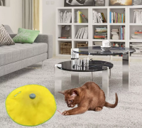 TOY TURNTABLE Cat Plastic Turntable Interactive Inligence Crazy Amusement Game Rotation Cat Toys