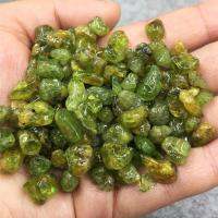 100กรัม Peridot คริสตัลหมุนเวียนหินคริสตัลรักษาตัวอย่างอัญมณีแร่เดสก์ทอปที่บ้านพิพิธภัณฑ์สัตว์น้ำตกแต่ง