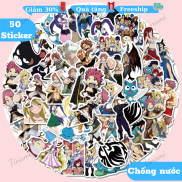 50 Sticker anime Fairy tail Hội pháp sư hình dán chống thấm nước trang trí