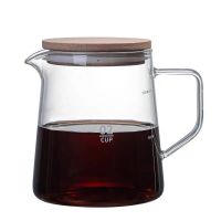 Eco-friendly transparent coffee pot heat resistant glass teapot