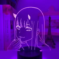3D Anime Lamp Zero TWO Figure Nightlight Kids Child Girls Bedroom Decor Light Manga Gift Night Light Lamp Darling In The Franxx