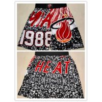 【7 Styles】NBA Shorts Miami Heat Black Side Pockets And Other Styles Basketball Shorts Sports Shprts