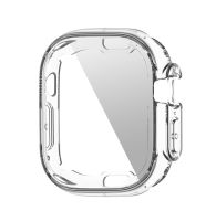 เคสสำหรับ Apple Watch ปกป้องหน้าจอเต็มตัว360 Tpu ใสนุ่มกรอบใสมาก49มม. กรอบกันชนสำหรับ Iwatch ซีรีส์ Ultra