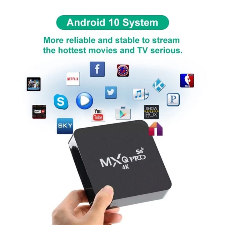 กล่องแอนดรอย-tv-กล่อง-ดิจิตอล-tv-กล่องรับสัญญาณtv-android-wifi-กล่องทีวี-ใหม่-mxq-pro-android-10-4k-hd-android-box-กล่องทีวี-จีเอ็ม-ดูบน-disney-hotstar-youtube-netflix-สมาร์ททีวี