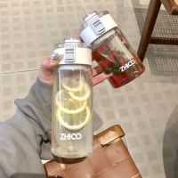 【CC】✻  360/580/810ml Plastic Bottles Transparent BPA Outdoor Cup Mug Student with Rope