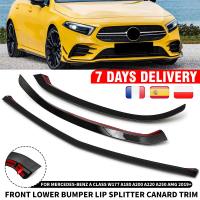 【DT】Front Lower Bumper Lip Splitter Canard Trim Styling Mouldings For Mercedes-benz A Class W177 A180 A200 A220 A250 for AMG 2019+  hot