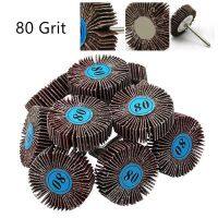 【cw】 5Pcs 80 Grit Grinding Sanding Sandpaper Flap Discs 3.0mm Shank Polishing Tools 【hot】