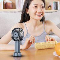 Mini Strong Wind Handheld Fan Digital Display Mini Desktop คร่อม