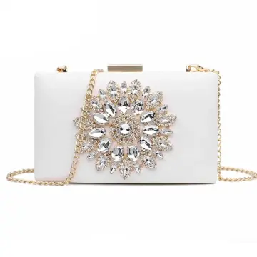 White on sale bridal bag