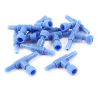 Blue Plastic 2-way Aquarium Ventilation Air Flow-control Valve 5 pcs