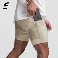 2 In 1 Mens Workout Gym Shorts Casual Cargo Summer Shorts Running Sport Athletic Gym Quick-drying Shorts Jogging Training Pants