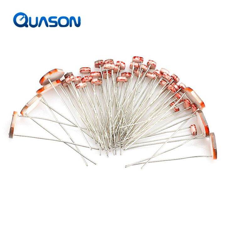20 buah Resistor cahaya foto Ldr fotoresistor 5528 Gl5528 5537 5506 ...