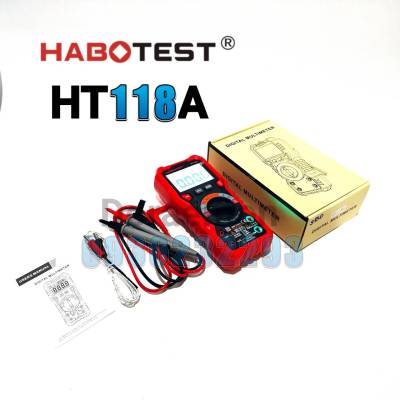 HABOTEST HT118A (NEW 2020) จอ LED Digital Multimeter มิเตอร์วัดไฟดิจิตอลมัลติมิเตอร์ มิเตอร์ดิจิตอล เครื่องมือวัดไฟดิจิตอล มัลติมิเตอร์ดิจิตอล