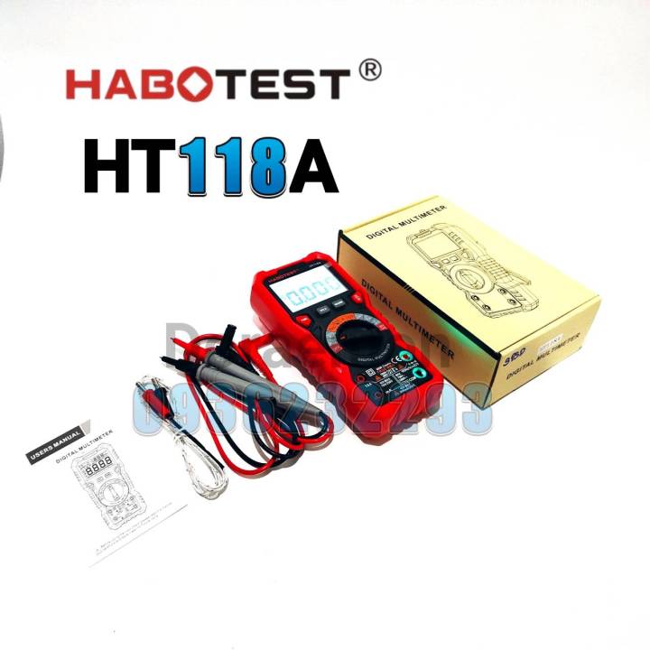 habotest-ht118a-new-2020-จอ-led-digital-multimeter-มิเตอร์วัดไฟดิจิตอลมัลติมิเตอร์-มิเตอร์ดิจิตอล-เครื่องมือวัดไฟดิจิตอล-มัลติมิเตอร์ดิจิตอล