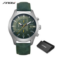 SINOBI Chronograph Calendar Waterproof Geneva Quartz Clock Military Hora Relogio Masculino Big Dial Sports Quartz Watches