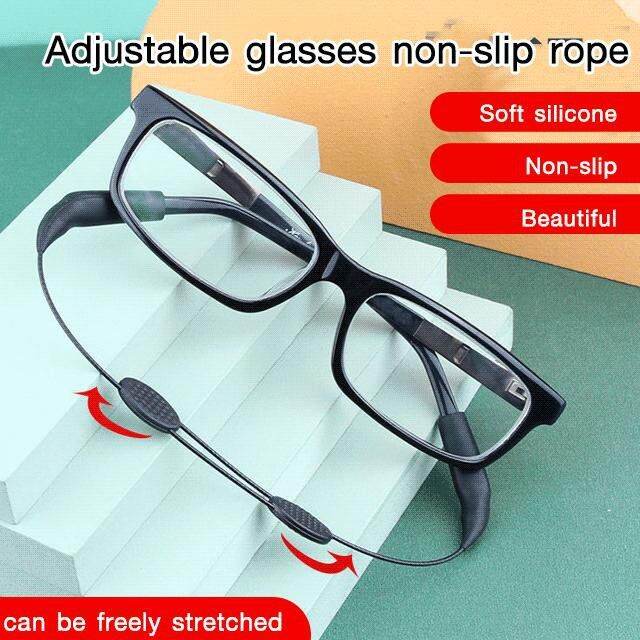 Meimingzi Adjustable Telescopic Glasses Anti-slip Rope Silicone Glasses ...