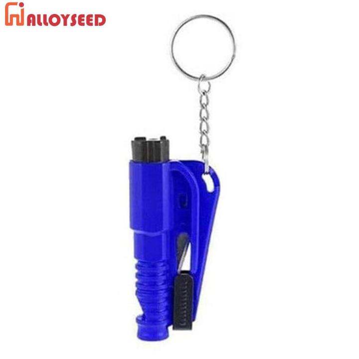 Mini Car Window Breaker Seatbelt Cutter 2 in 1 Keychain Escape Tool