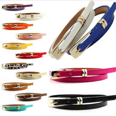 Ladies Fashion Accessories Belts For Tops Thin Belts For Dresses Adjustable Slim Belts Alloy Buckle Belts