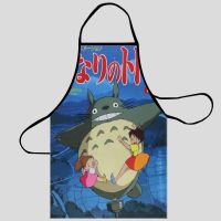 New Totoro Apron Kitchen Aprons For Women Oxford Fabric Cleaning Pinafore Home Cooking Accessories Apron Aprons