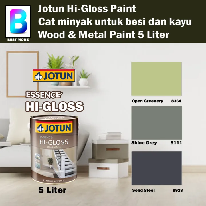 Jotun HiGloss Wood And Metal Paint 5 Liter Open Greenery 8364 / Shine