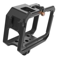 Cage Charging Heat Dissipation With Dual Cold Shoe Ports Fill Light Protective Frame Housing Aluminum Alloy For Gopro Hero 9