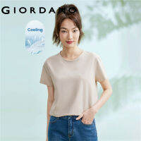 ➦GIORDANO ผู้หญิง เทคโนโลยีชั้นสูง ถัก Sorona เสื้อยืดแขนสั้นต้านเชื้อแบคทีเรียให้ความรู้สึกเย็นสบายแห้งเร็ว Free Shipping 05323439