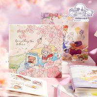 Cute Things Grid Notebook Scrapbook Diary Sketchbook Note Book for Girls Office School Stationery