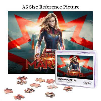 Captain Marvel Brie Larson (2) Wooden Jigsaw Puzzle 500 Pieces Educational Toy Painting Art Decor Decompression toys 500pcs
