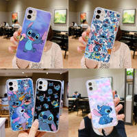 A-25 Anime Lilo Stitch Cute อ่อนนุ่ม TPU เคสโทรศัพท์ หรับ Samsung Galaxy Note FE A30S A20 S10E A20S A70 20 Ultra S21 A70S A50S A50 A30 S20 S10 Lite Plus โปร่งใส ปก