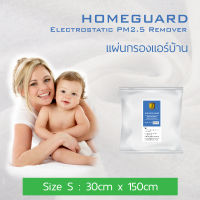 (แพคประหยัด S !!! ใช้กับแอร์ 1-2 เครื่อง )  แผ่นกรองฝุ่น แผ่นกรองอากาศ HomeGuard แผ่นกรองแอร์บ้าน กันฝุ่น PM 2.5 ได้สูงถึง 80%