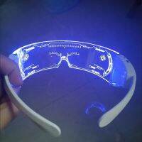 LED technology luminous riding glasses night travel anti-collision luminous goggles cool bar nightclub street shooting