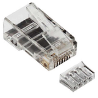 US-1002 RJ45 CAT6 Mpdular Plug Crystal Clear ใส (Clay)