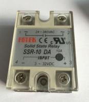 5ชิ้น24-380vac 3-32vdc 10a/250โวลต์ Ssr-10da โมดูลโซลิดสเตทรีเลย์พร้อมพลาสติกคลุม