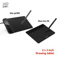 XPPen Star G430S Drawing Tablet Deco Fun XS Graphic Tablet 4x3 Inch Painting Tablet 8192 Levels for OSU with Battery-free Stylus