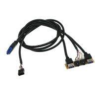 Audio Cable PC Computer for Case PCB Front Case Panel USB3.0 USB3.0 H D Audio Jack Ports I/O Board Internal Wire