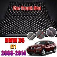 Alas Bagasi Mobil หนังสำหรับ BMW X6 E71ท้ายรถ2008-2014แผ่นรอง X6แผ่นรองกระโปรงหลังรถแผ่นส่งสินค้า E71 BMW หางแผ่นปูรถยนต์2010 2009