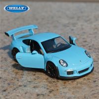 【CC】 WELLY 1:36 2016 911 GT3 Alloy Car Diecasts Metal Vehicles Pull Back Kids Gifts