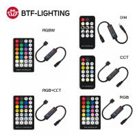 RF14 17 21 28คีย์ LED Light Strip Controller สำหรับ5050 DIM RGB RGBW RGBCCT 4pin 5pin 6pin ไฟ LED เทป Controller DC5-24V *