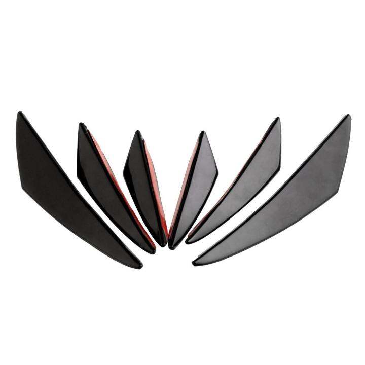 Universal Car Body Kits Front Bumper Fin Splitter Spoiler Canard