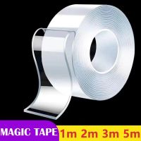 ▩∋ 1m 2m 3m 5m Double Sided Nano Tape Transparent Gadgets for Home Adhesives Interiores Waterproof Resistant Home Decor Nano Tapes