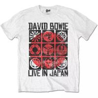 David Bowie Live In Giappone Maglietta Bi0.24 Da Uomo Ufficiale Ziggy Flash Vint เสื้อยืดแขนสั้นสำหรับผู้ชายและผู้หญิง