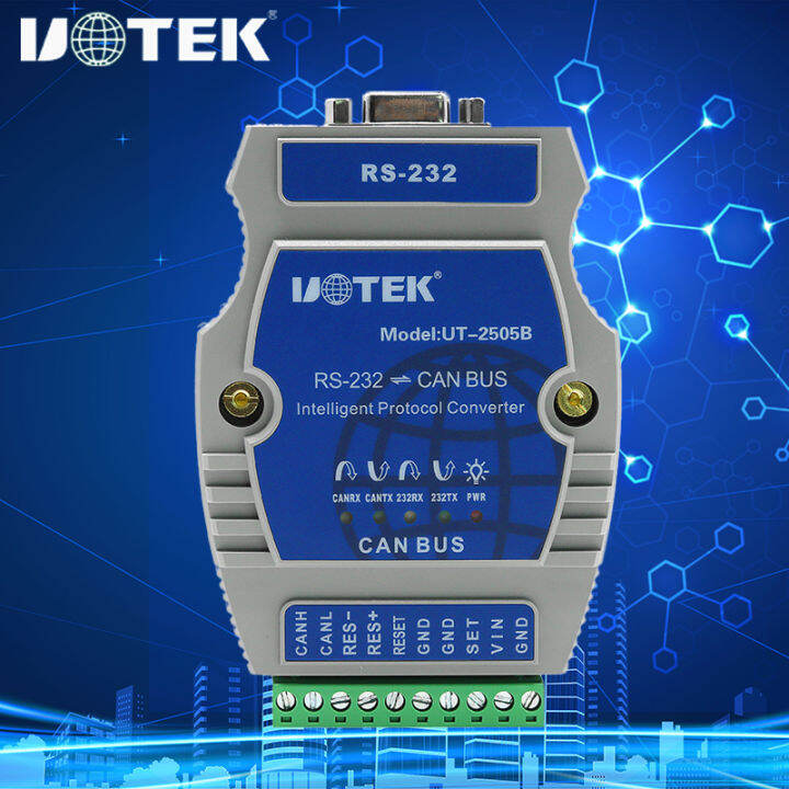 UOTEK Industrial Grade RS-232 To CAN BUS Converter พร้อมโปรโตคอล Canbus ...