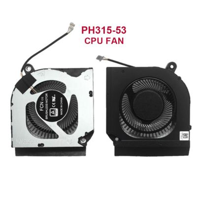DXDFF พัดลมระบายความร้อนที่ทำความเย็น GPU CPU สำหรับ Acer Predator Helios 300 PH315-52 PH317-53พัดลมแล็ปท็อปเล่นเกมคอมพิวเตอร์ DC28000QEF0 DC 5V 4ขา
