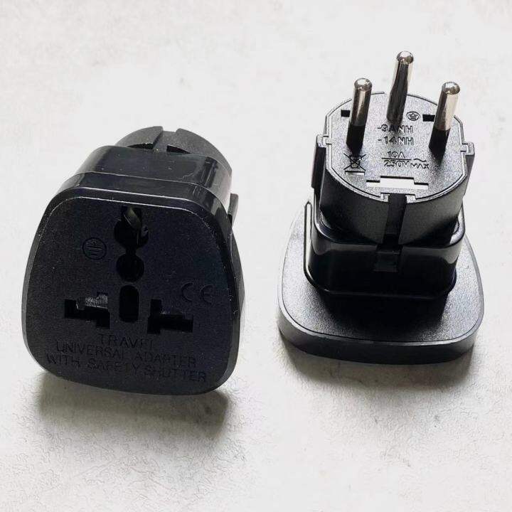 ISRAEL Travel Plug Adapter Universal Outlet Change AU/UK/US/EU To Israeli 3 Pin Grounded Plug